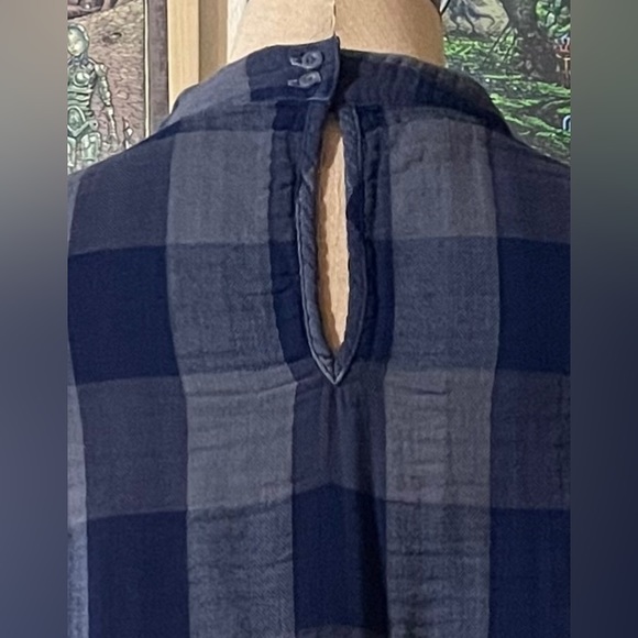 cloth & stone plaid mock neck sheath size large - Picture 4 of 7